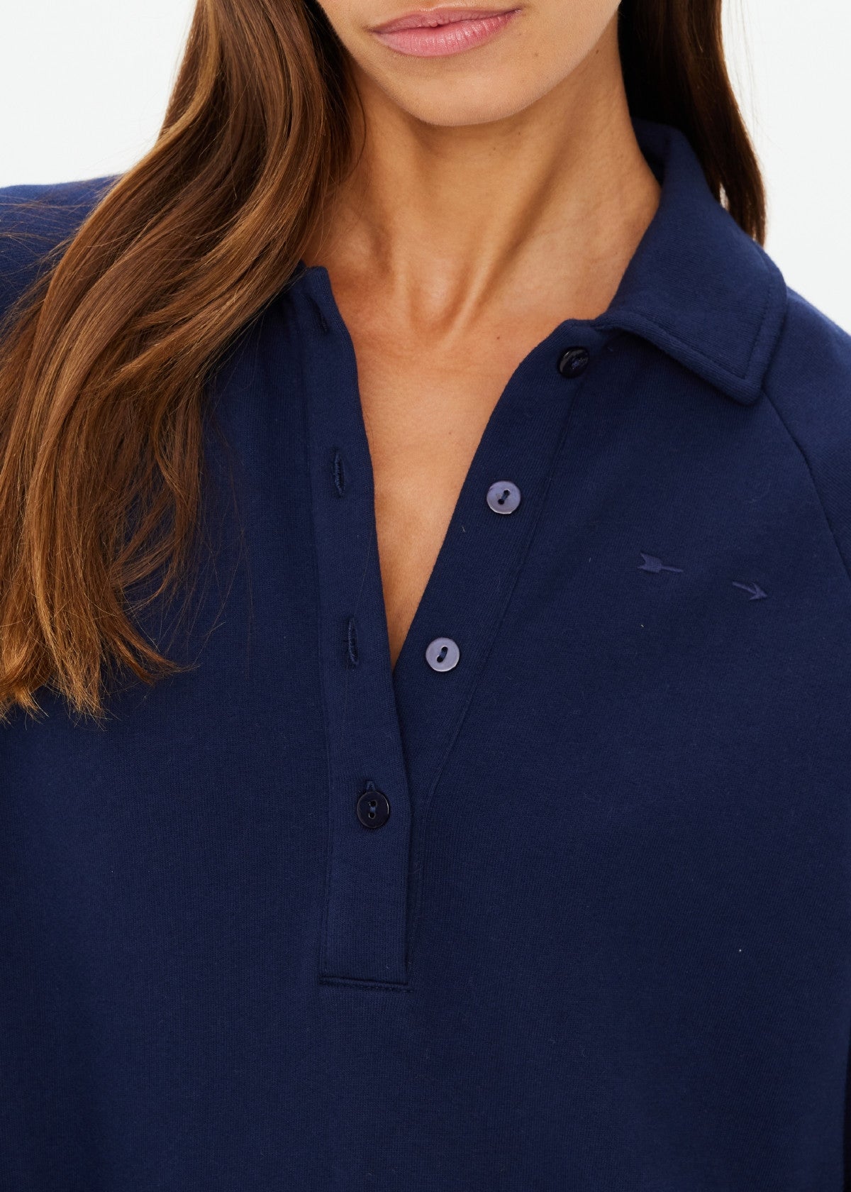 COLLARED ELLE POLO navy
