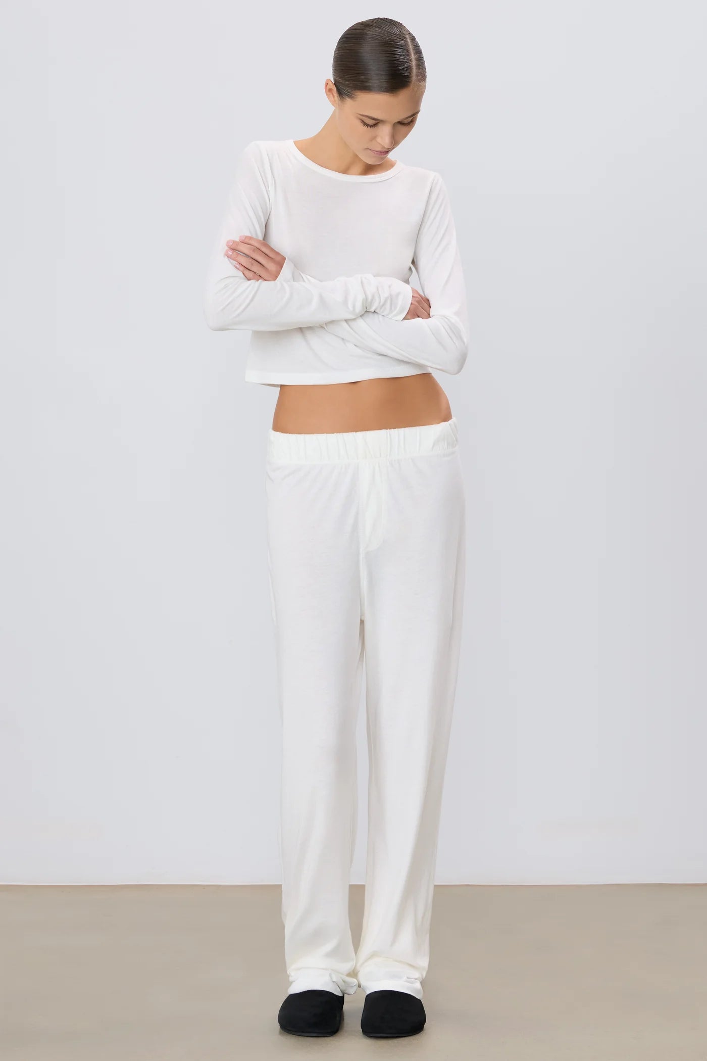 LOUNGE PANT COTTON MODAL ivory