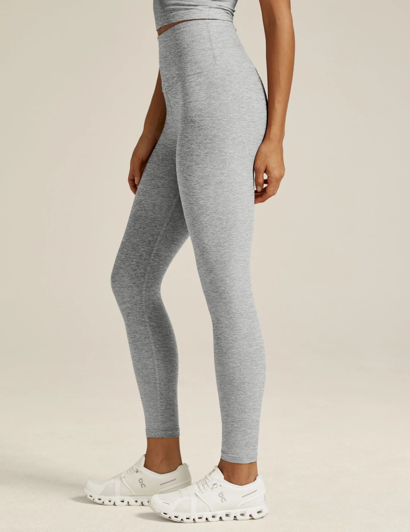 SPACEDYE CAUGHT IN THE MIDI LEGGING silver mist