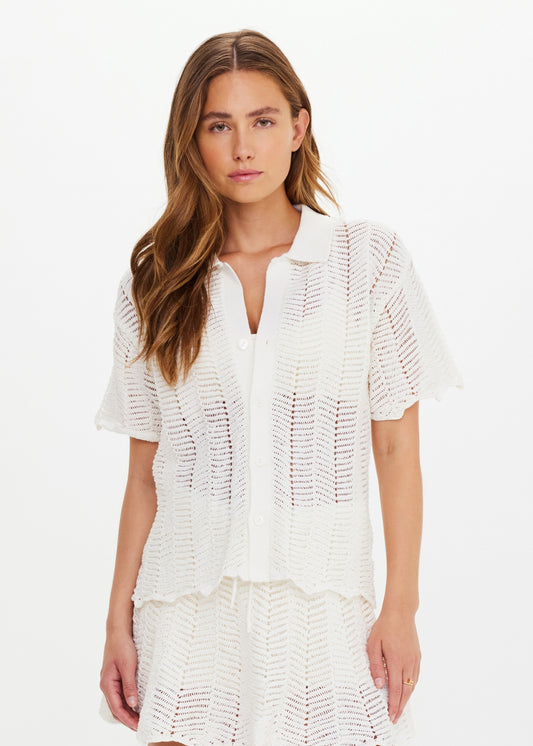 AMAYAH KNIT SHIRT creme