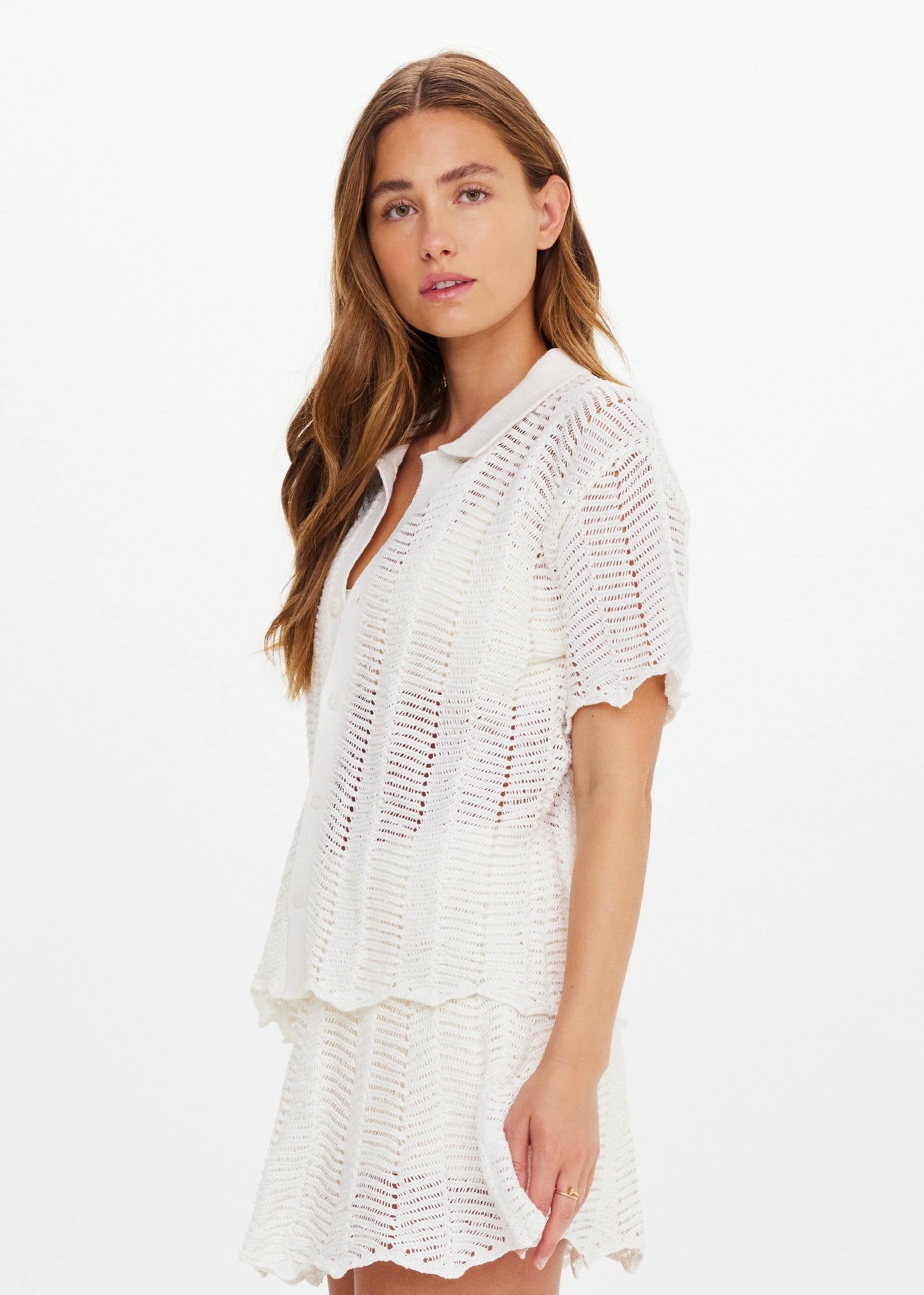 AMAYAH KNIT SHIRT creme