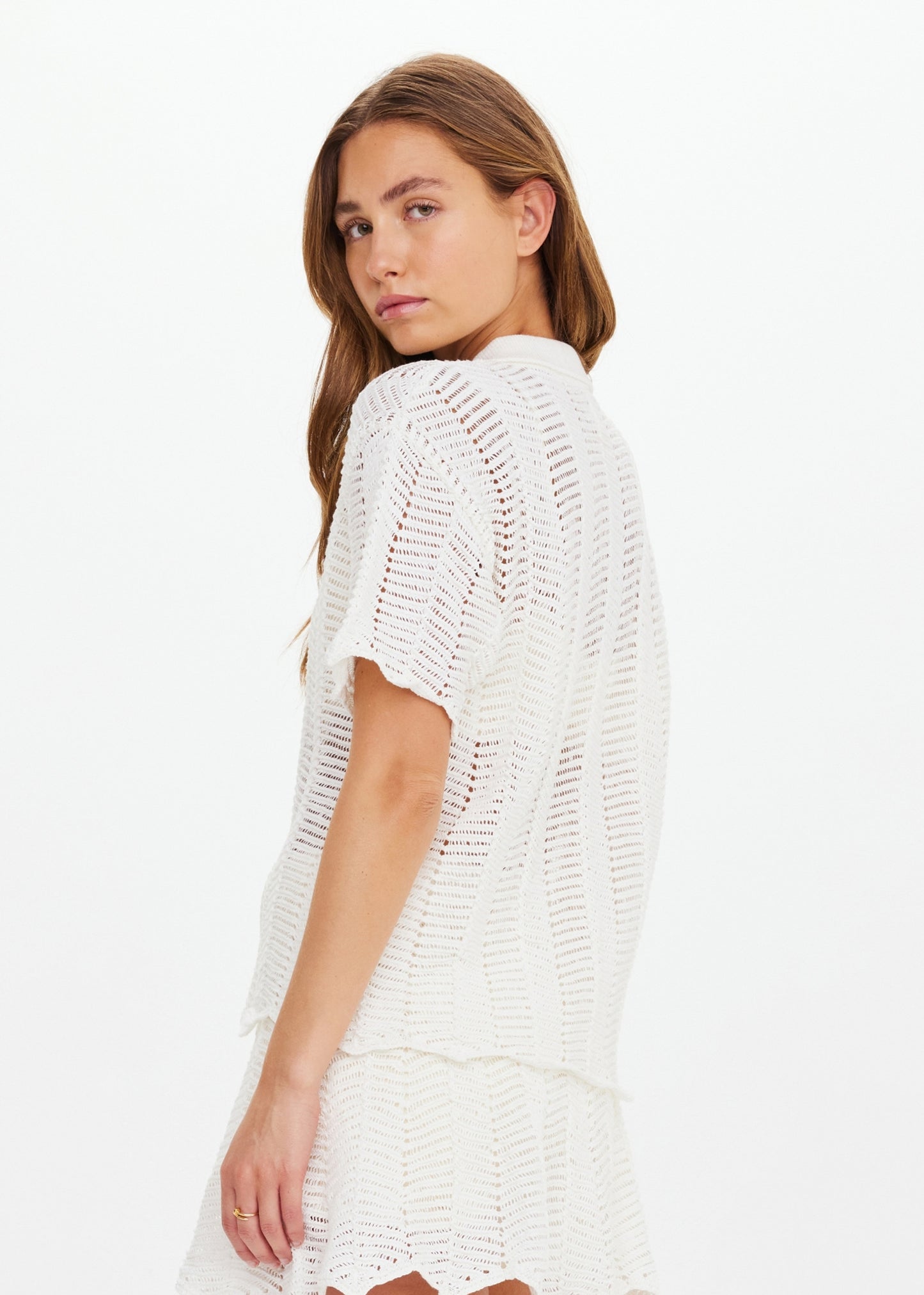 AMAYAH KNIT SHIRT creme