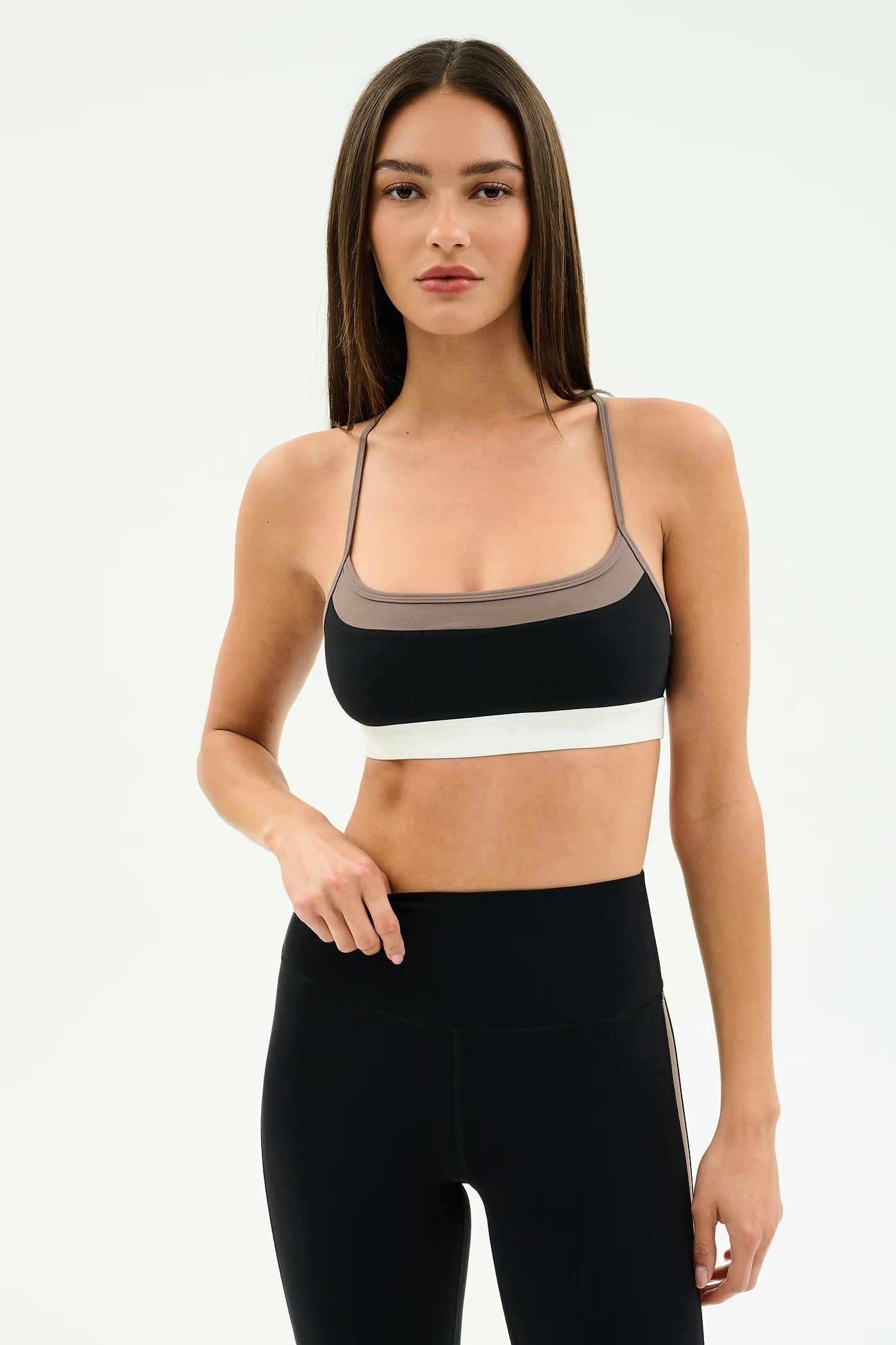 SCOTTIE SPORTS BRA black & lentil