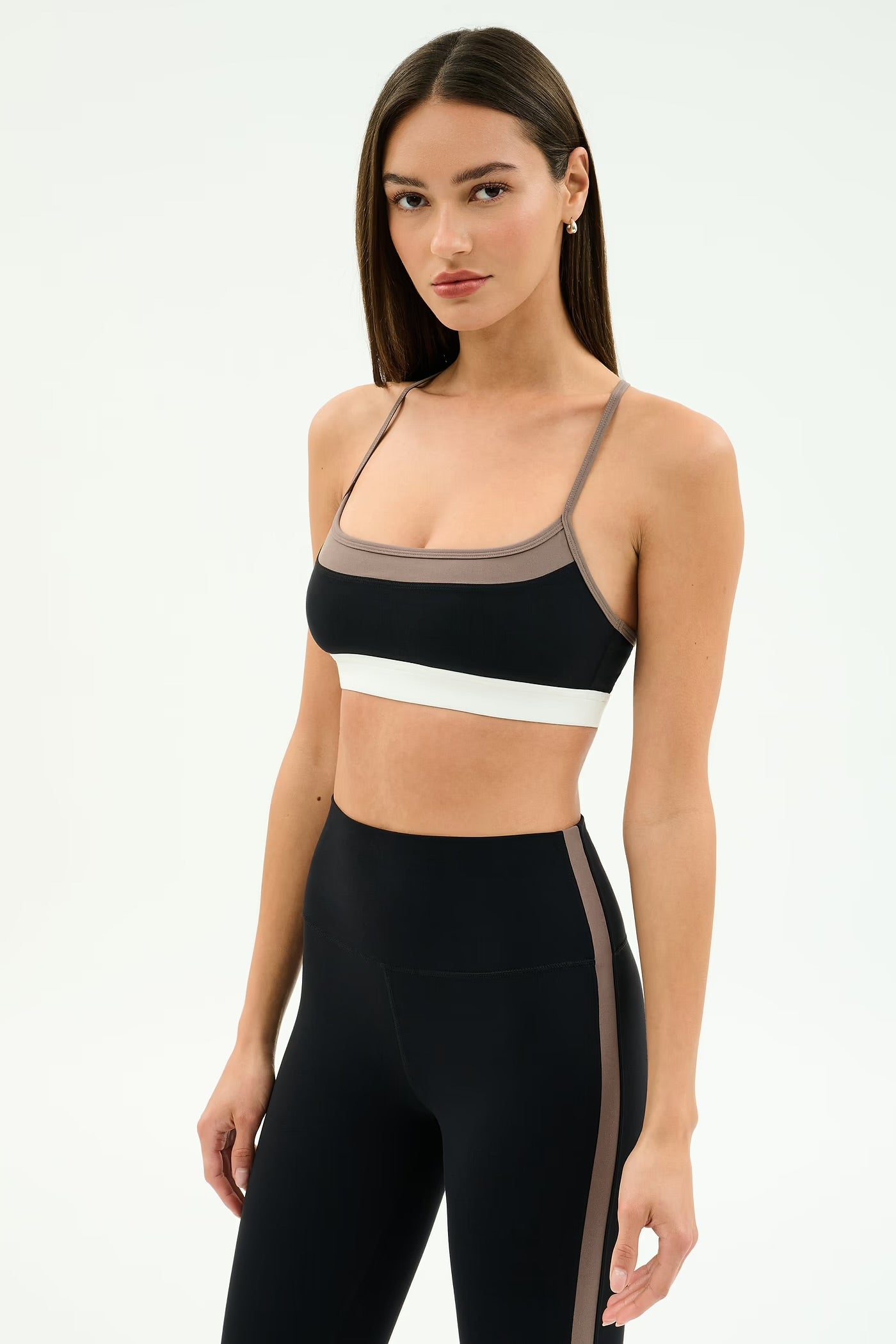 SCOTTIE SPORTS BRA black & lentil