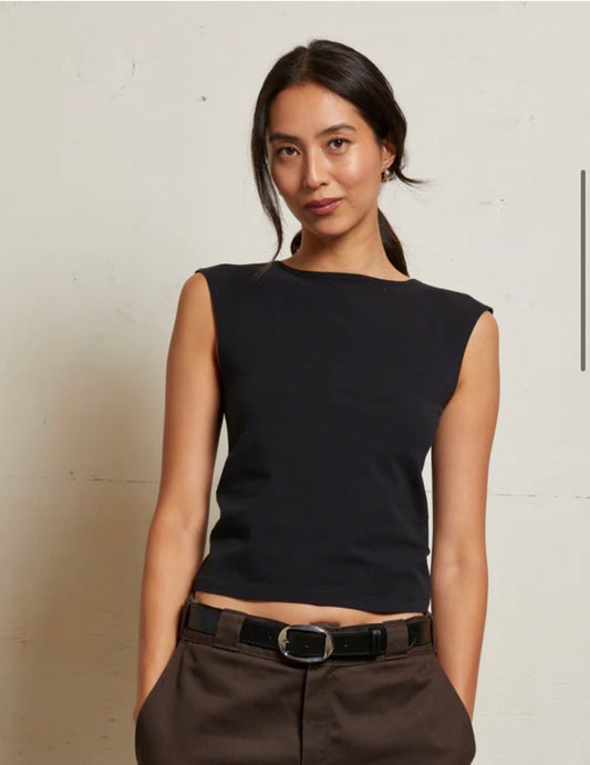 ELANOR TANK TRUE BLACK