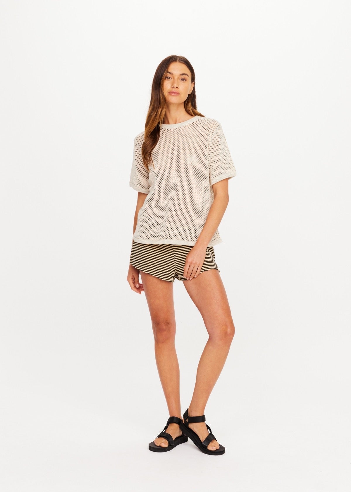 KNIT CASEY TEE cream