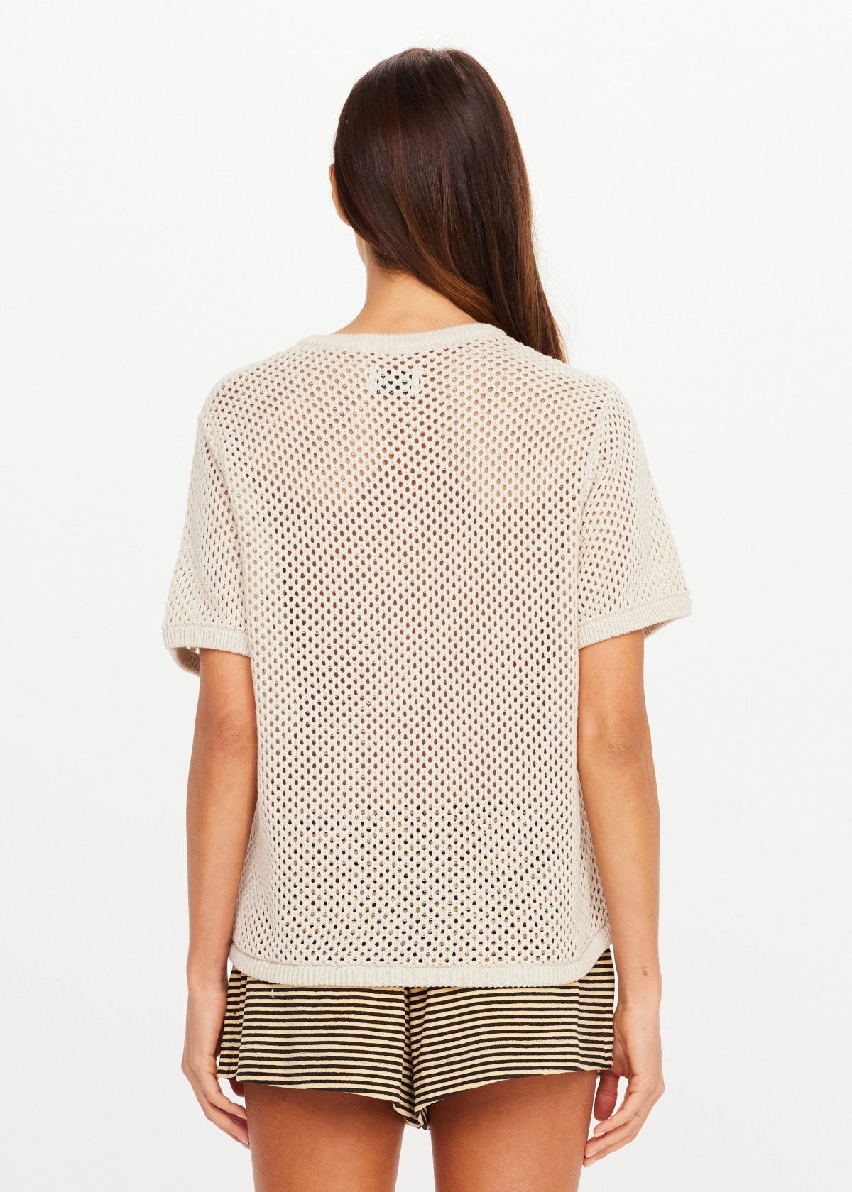 KNIT CASEY TEE cream