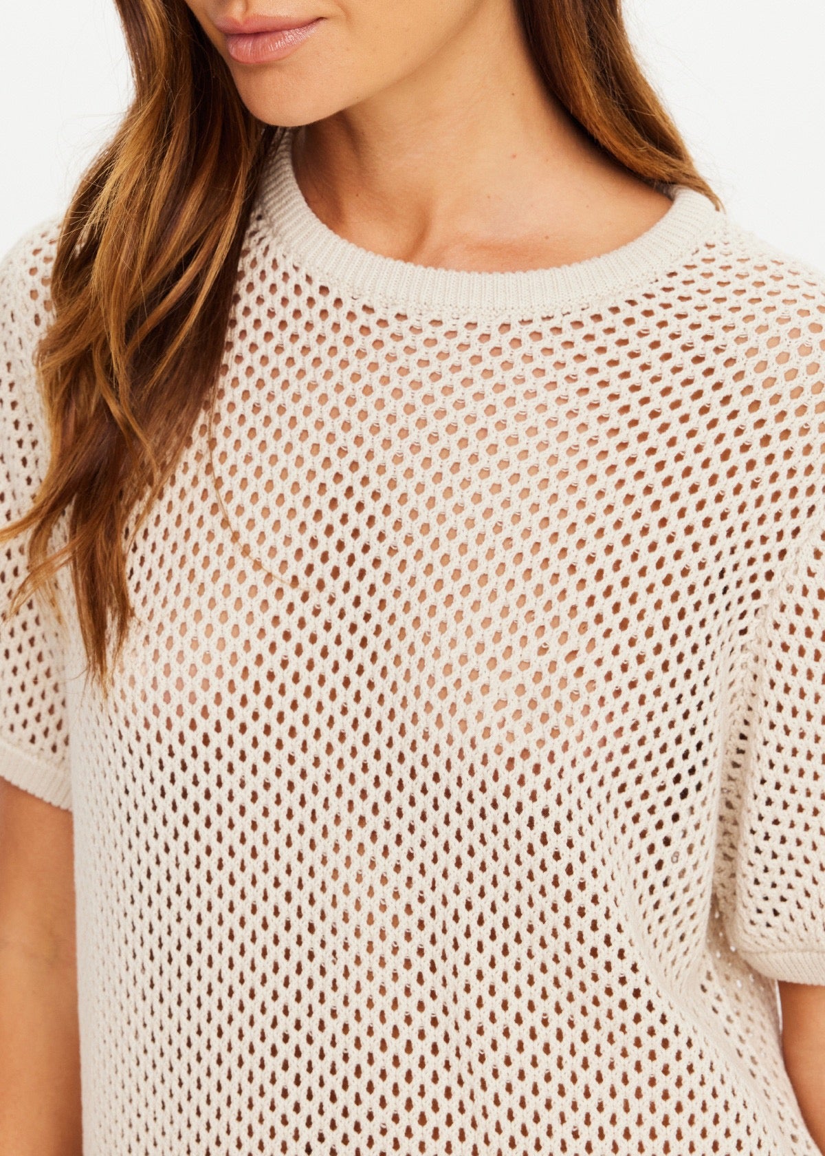 KNIT CASEY TEE cream