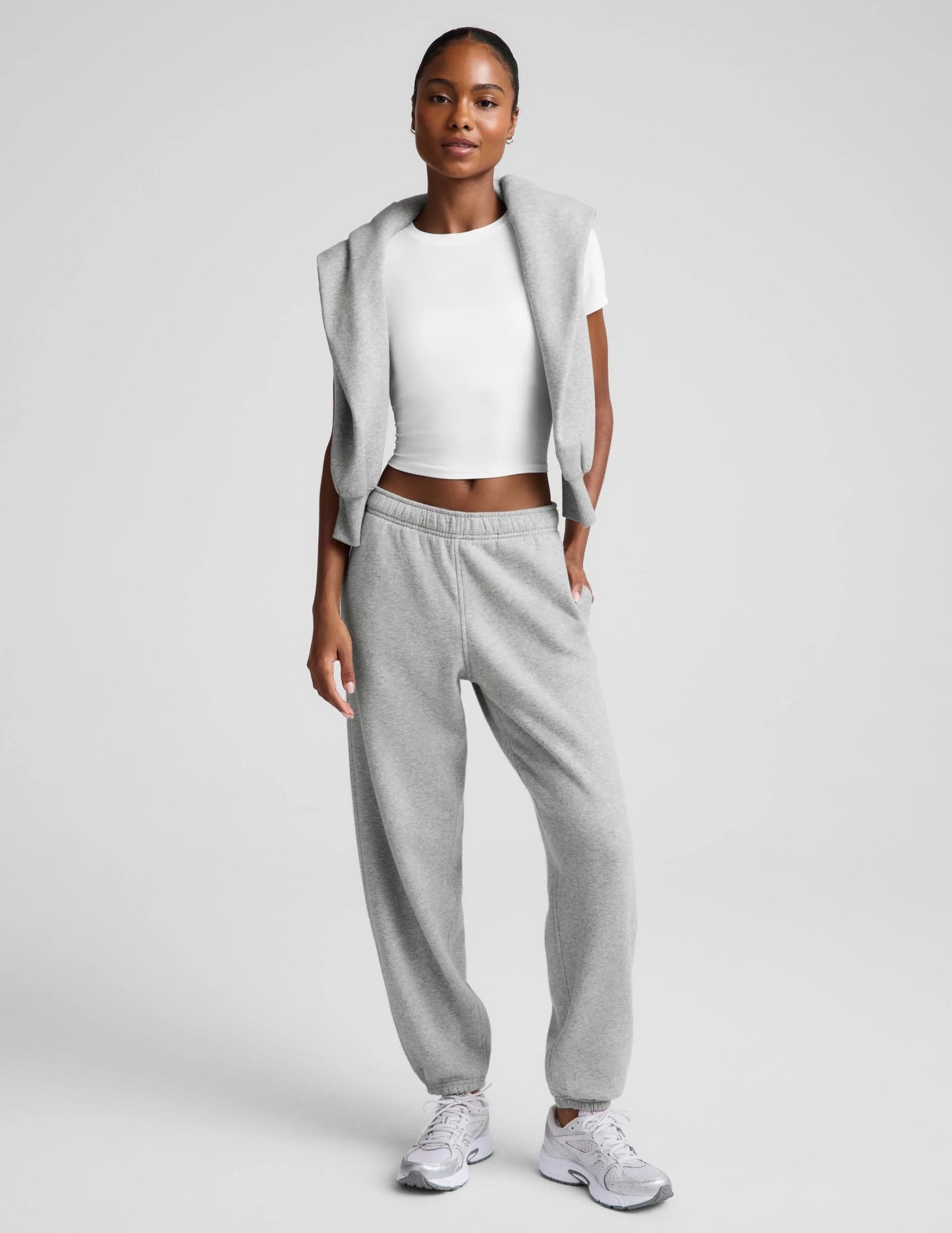 LUXEFLEECE JOGGER heather grey