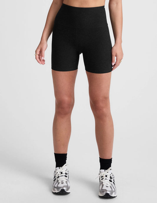 HIGH WAISTED BIKER SHORTS 5" darkest night