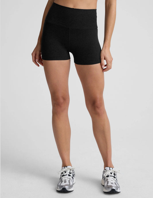 HIGH WAISTED BIKER SHORTS 3" darkest night