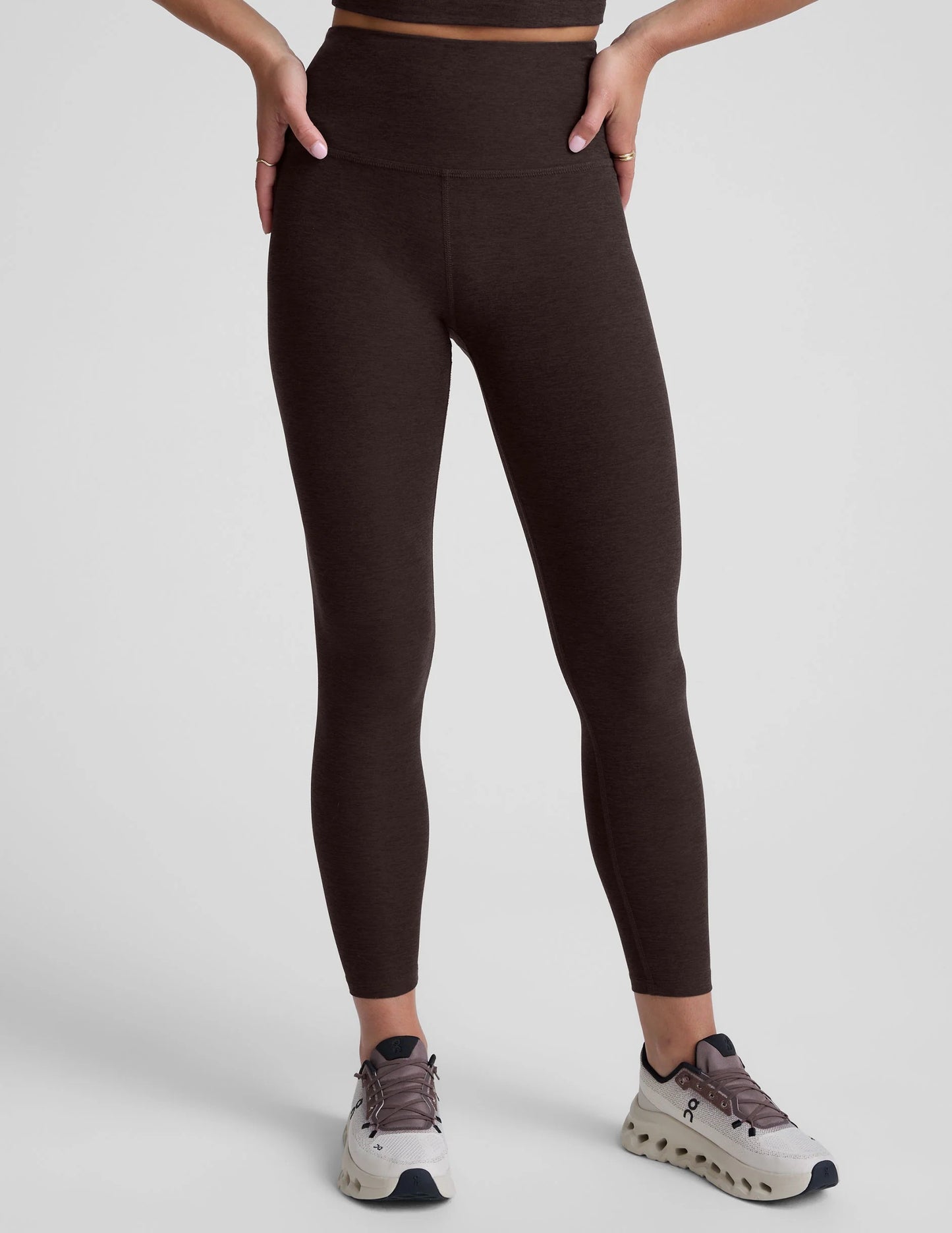 SPACEDYE CAUGHT IN THE MIDI LEGGING dark chocolate