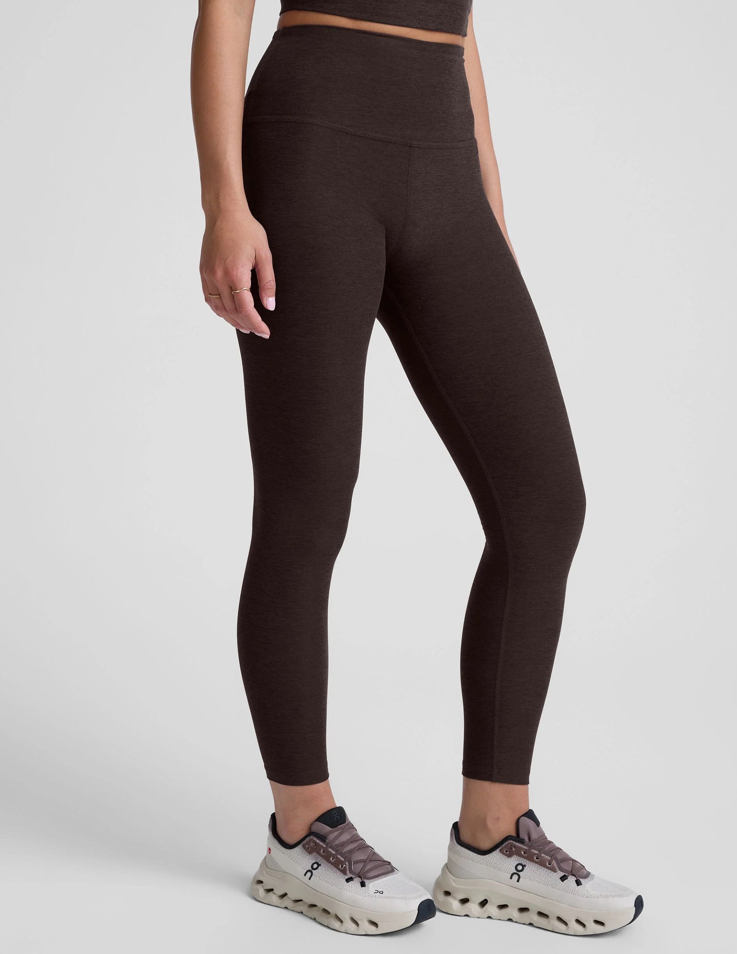SPACEDYE CAUGHT IN THE MIDI LEGGING dark chocolate