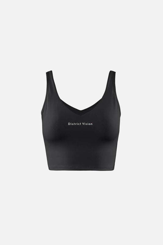 TWIN LAYER LONG LINE BRA black