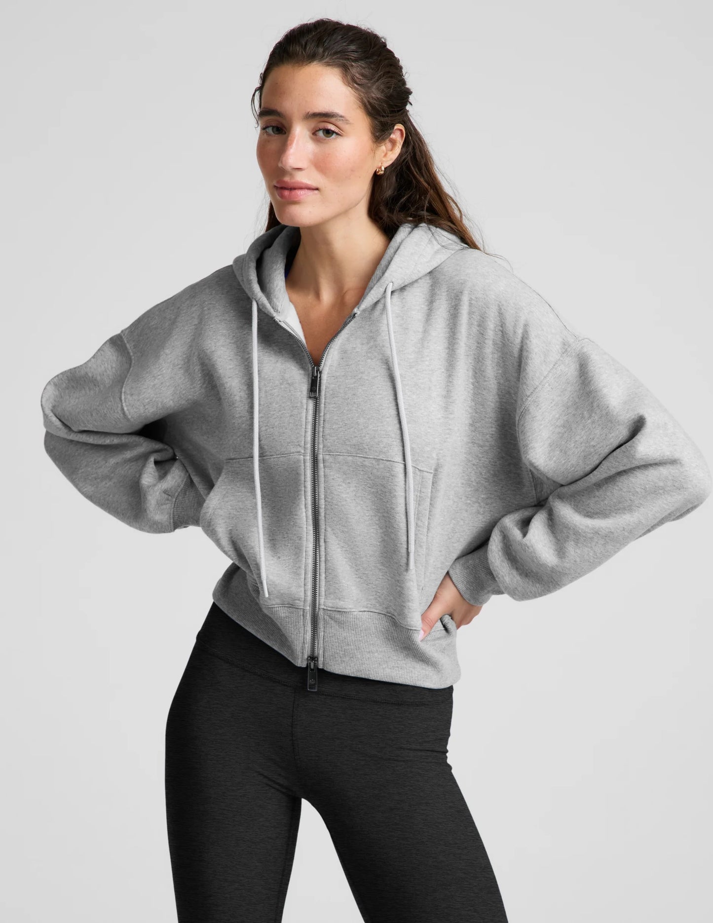 LUXEFLEECE 2.0 FULL-ZIP HOODIE heather grey