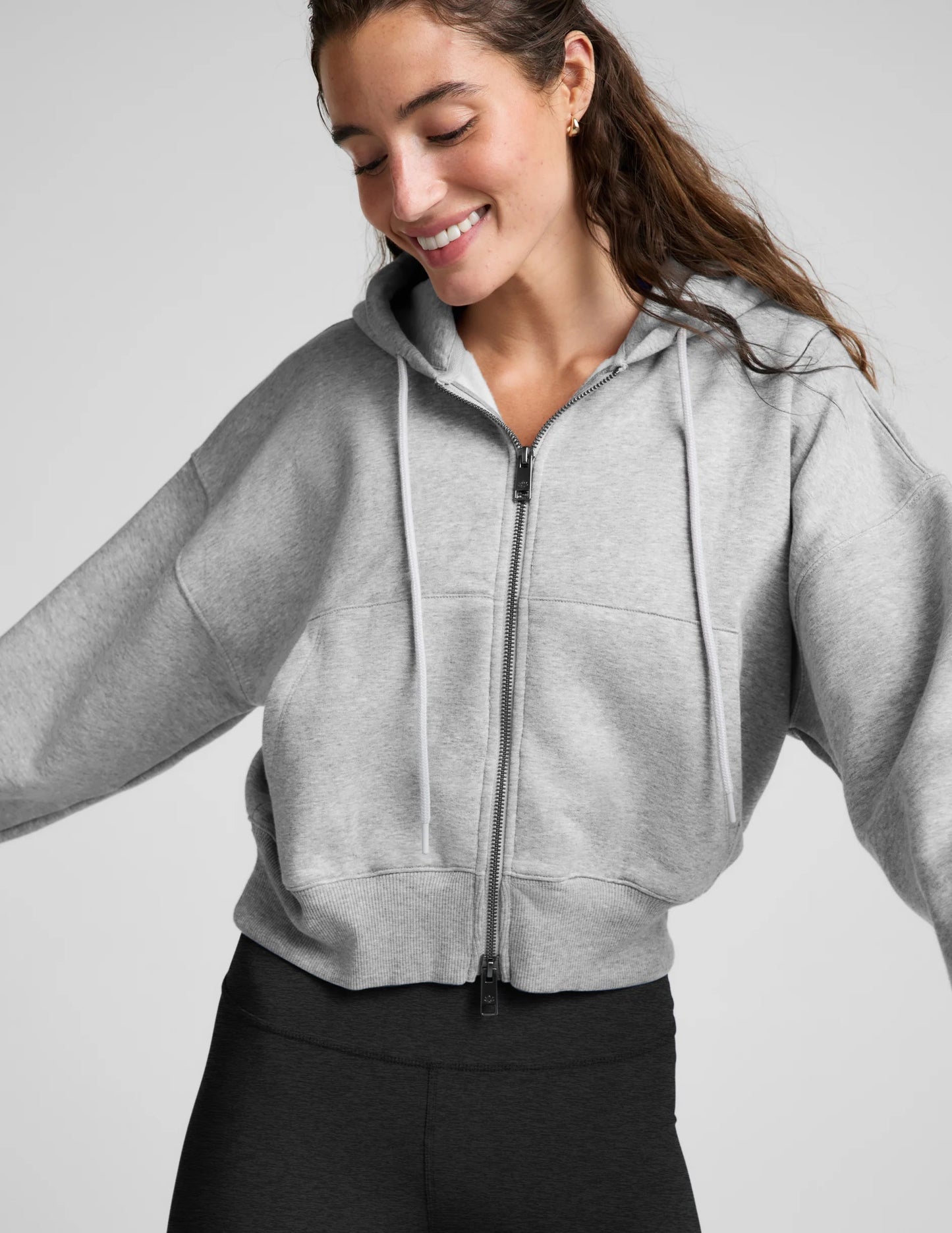 LUXEFLEECE 2.0 FULL-ZIP HOODIE heather grey