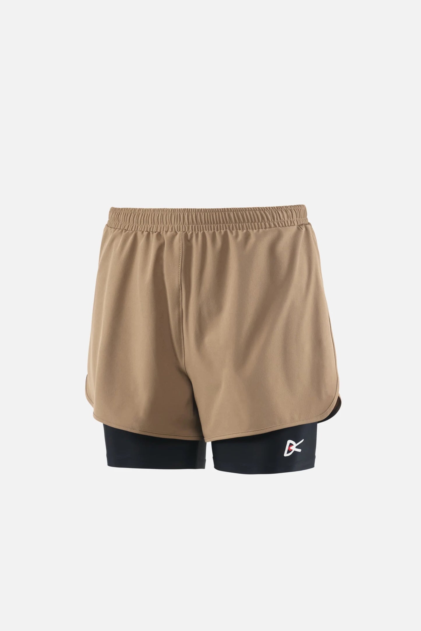 LAYERED TRAIL SHORTS morel and black