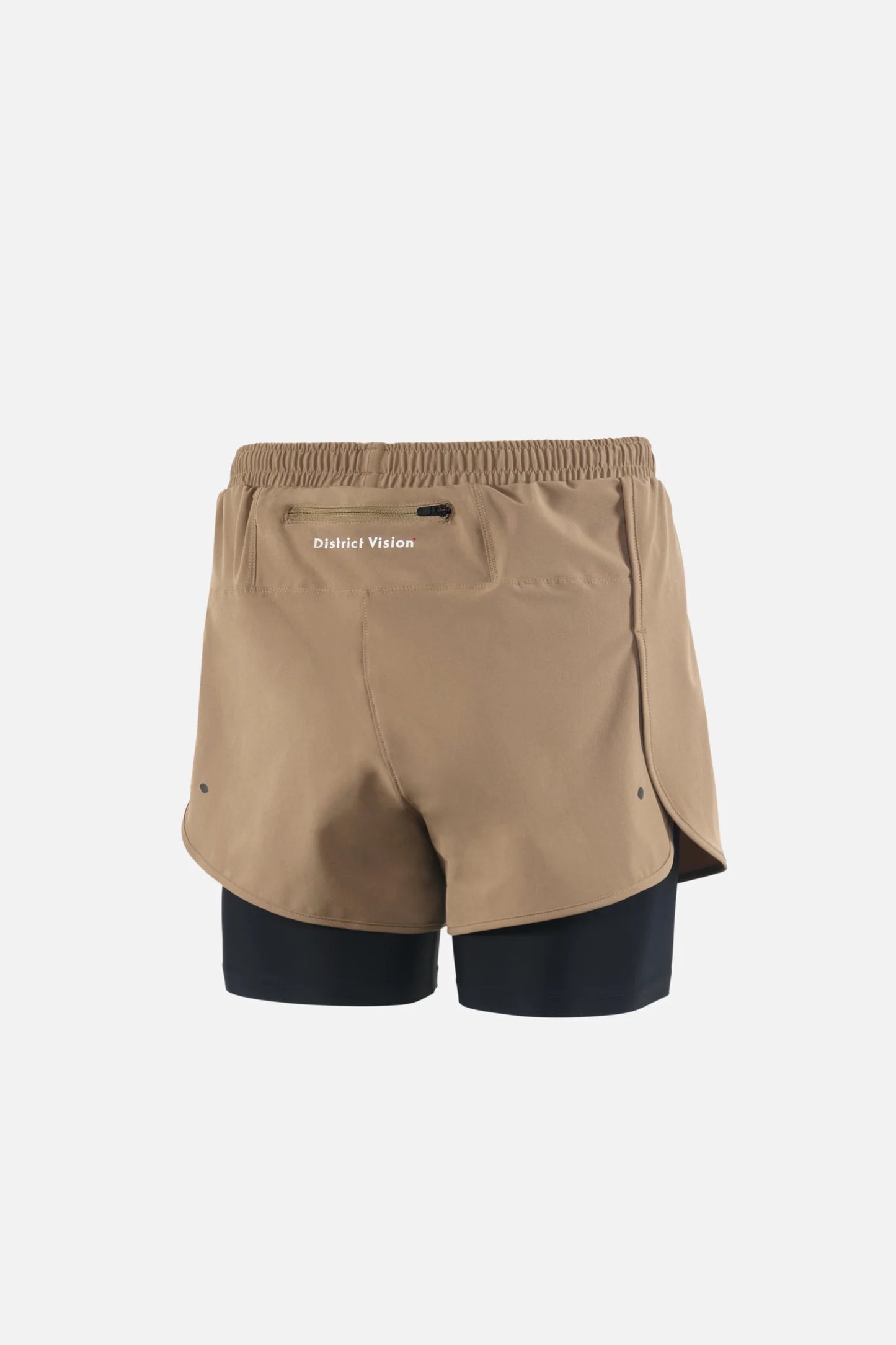 LAYERED TRAIL SHORTS morel and black
