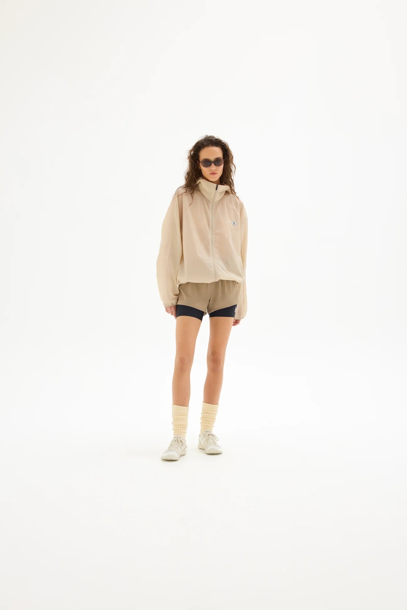 LAYERED TRAIL SHORTS morel and black