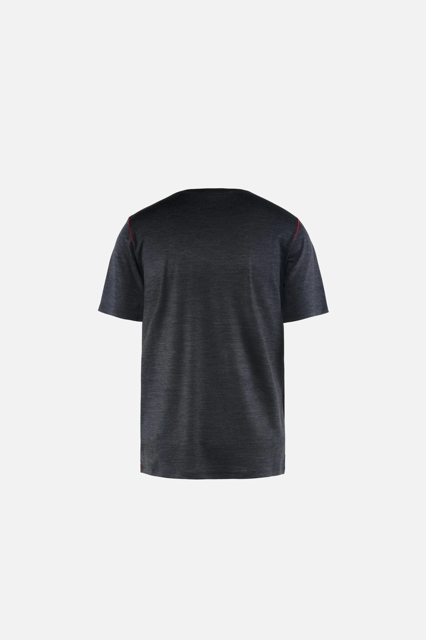 MERINO SHORTSLEEVE FITTED TEE dark melange