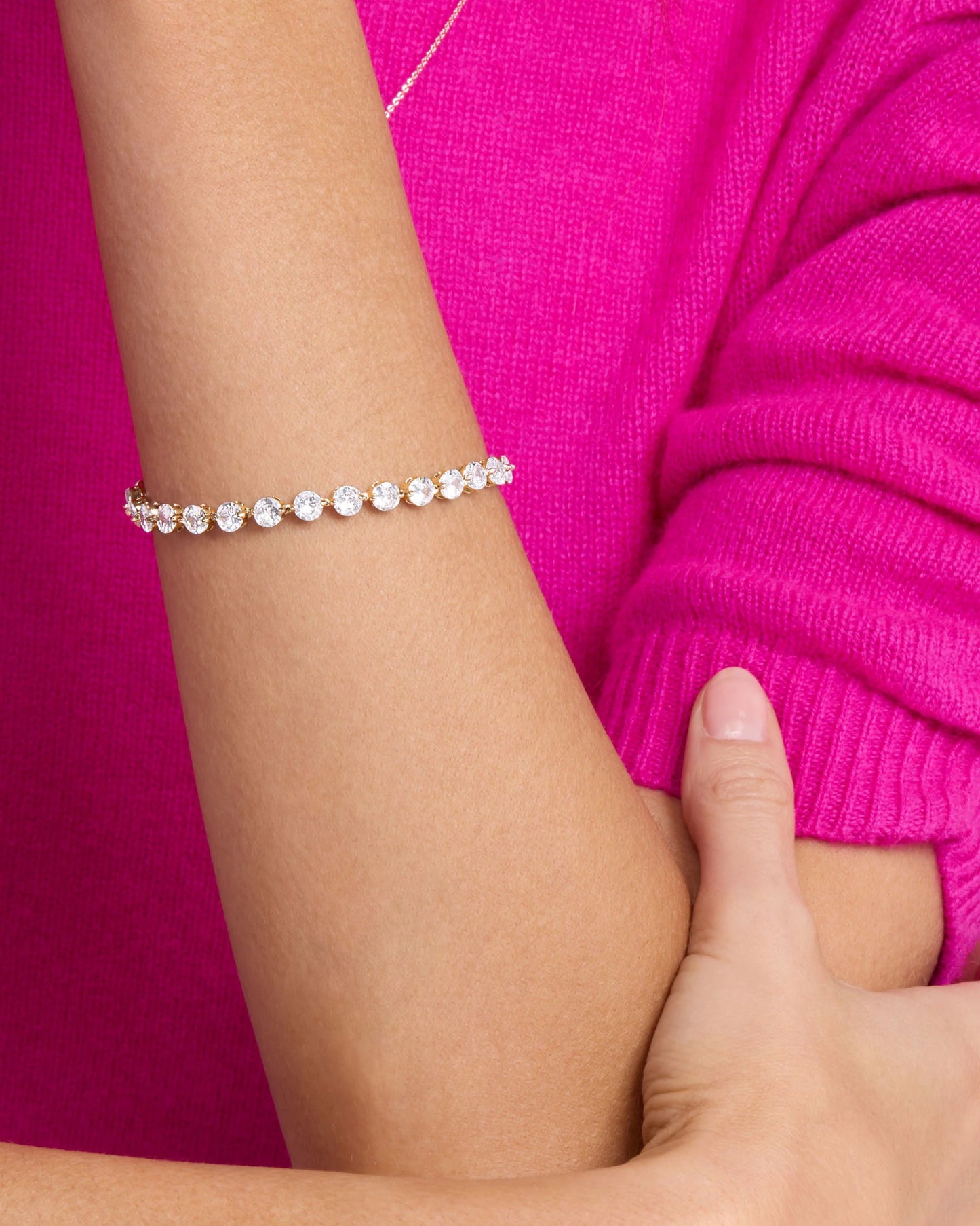 SHE'S AN ICON TENNIS BRACELET silver