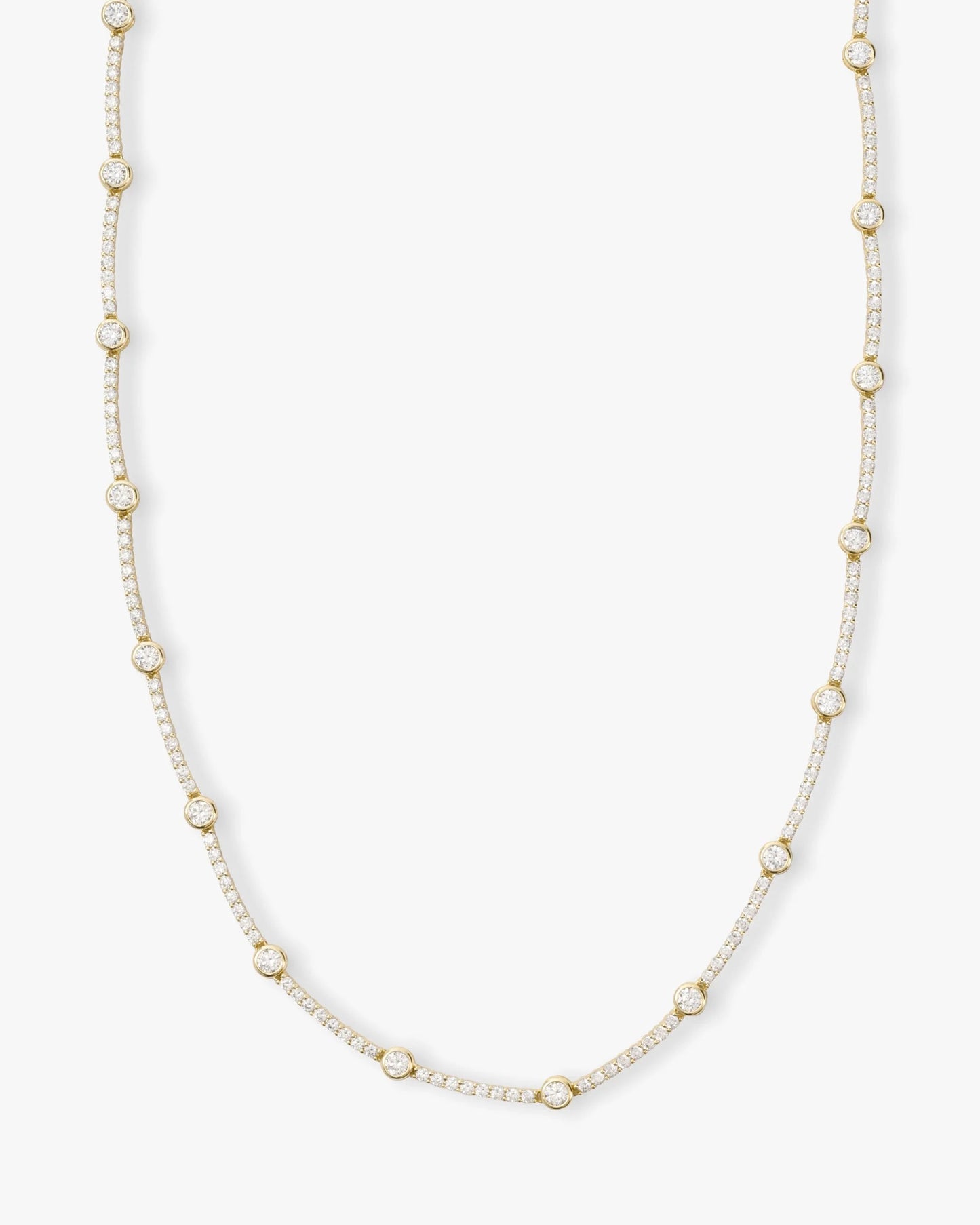SHE'S AN ICON STATION NECKLACE 16" gold