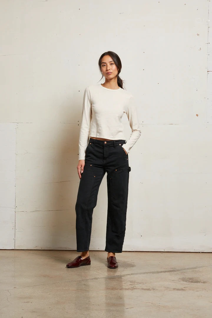 JAMIE RECYCLED COTTON LONGSLEEVE TEE sugar