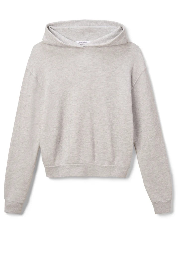 HEART FLEECE PULLOVER HOODIE ash