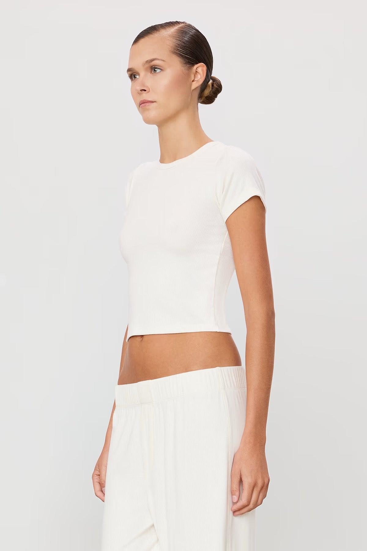 SHORT SLEEVE BABY TEE cream