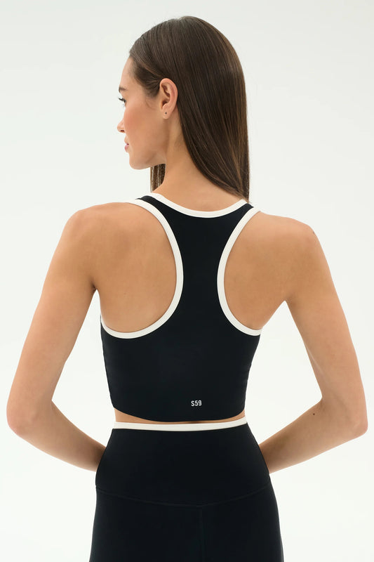 AMBER AIRWEIGHT BRALETTE black & white