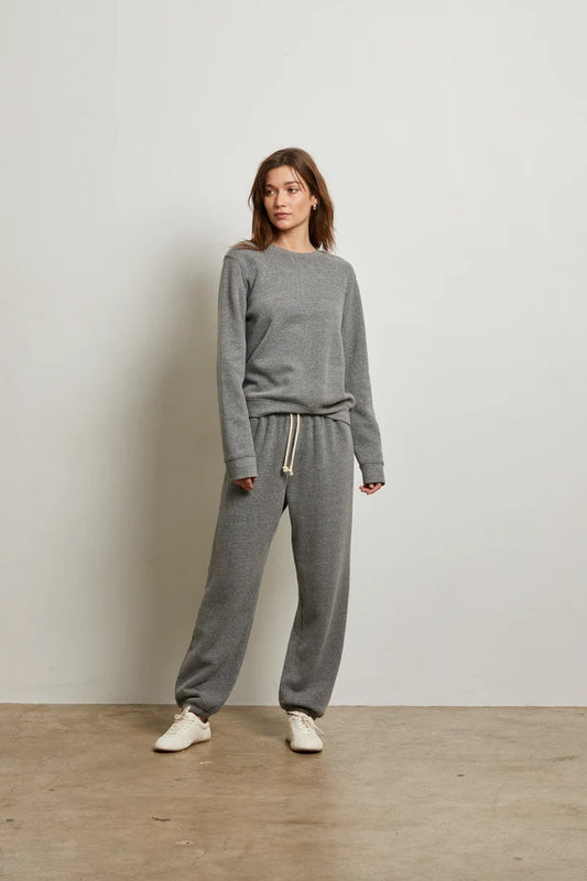 SCARLETT FLEECE SWEATSHIRT dark heather grey