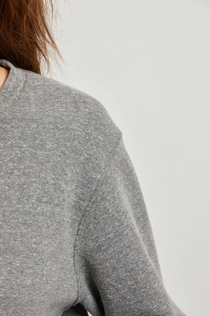 SCARLETT FLEECE SWEATSHIRT dark heather grey