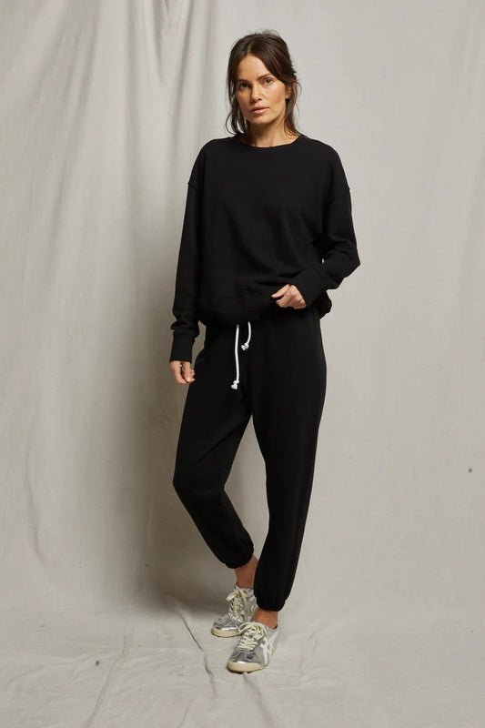 TYLER FRENCH TERRY PULLOVER SWEATSHIRT true black