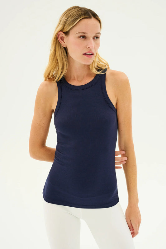 KIKI RIB TANK indigo