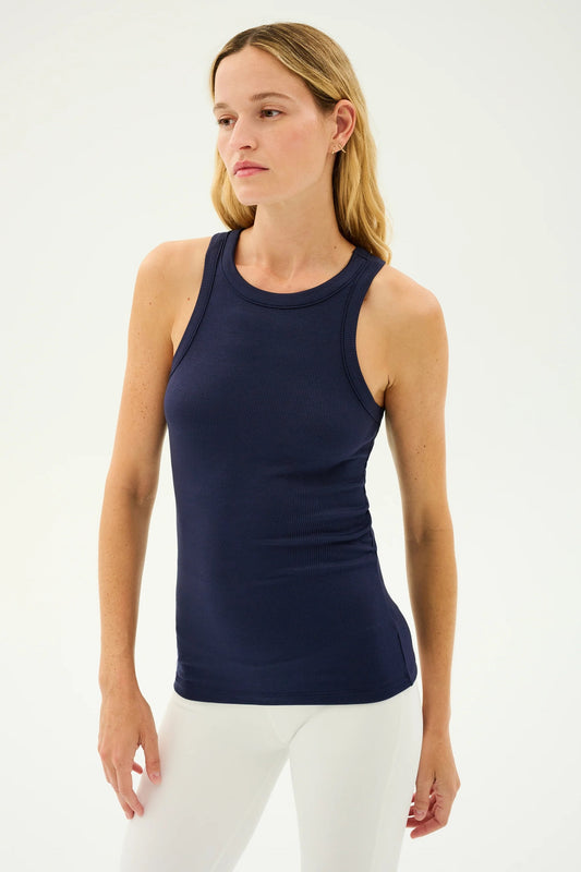 KIKI RIB TANK indigo