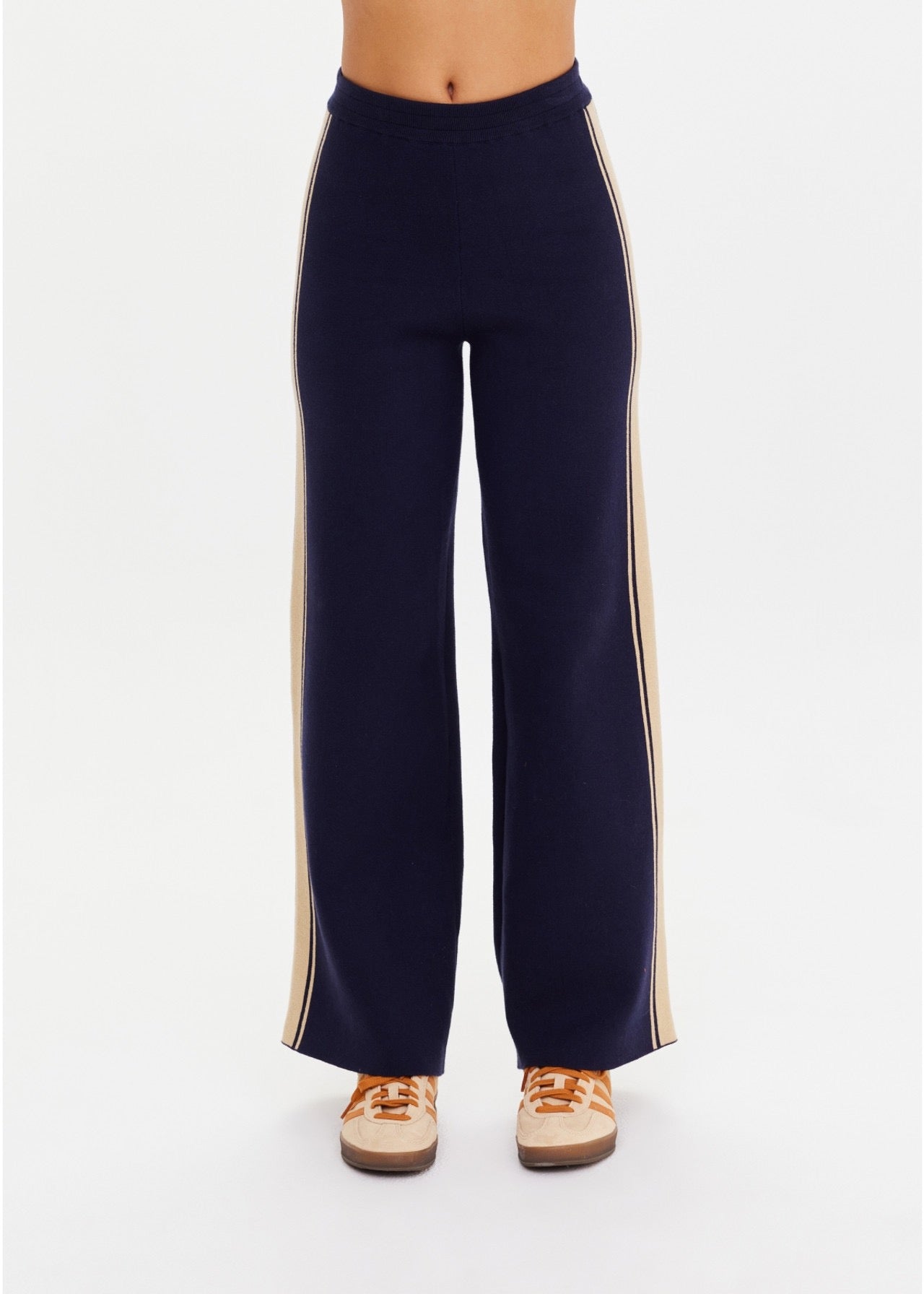 COSMO FREYA KNIT PANT navy