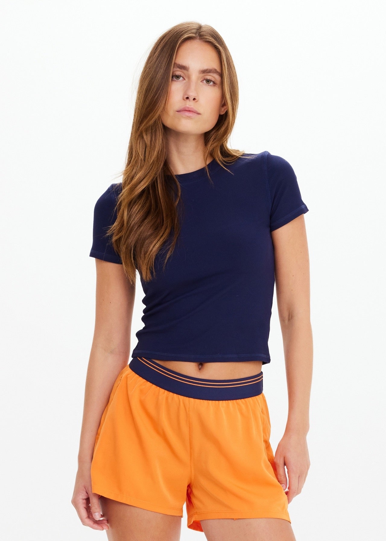 SHELTER FITTED TEE navy