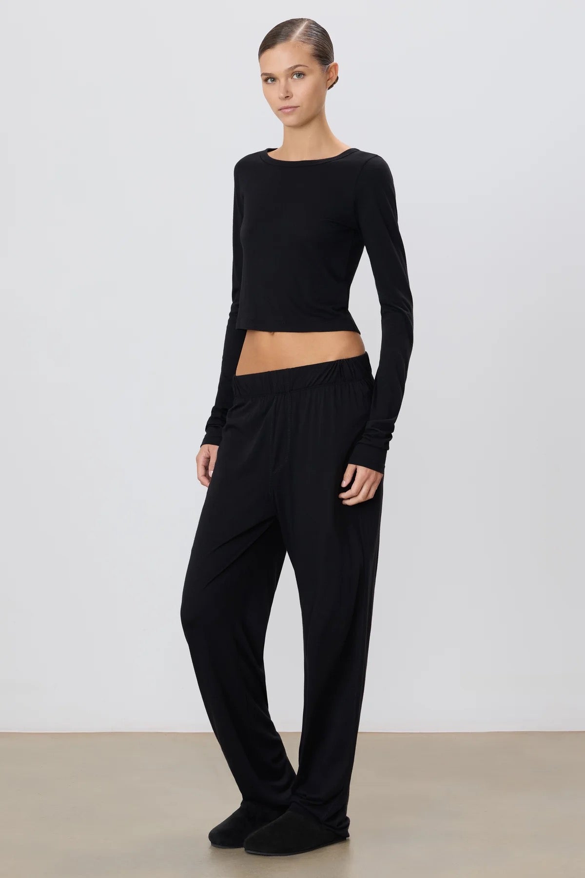 LOUNGE PANT COTTON MODAL black