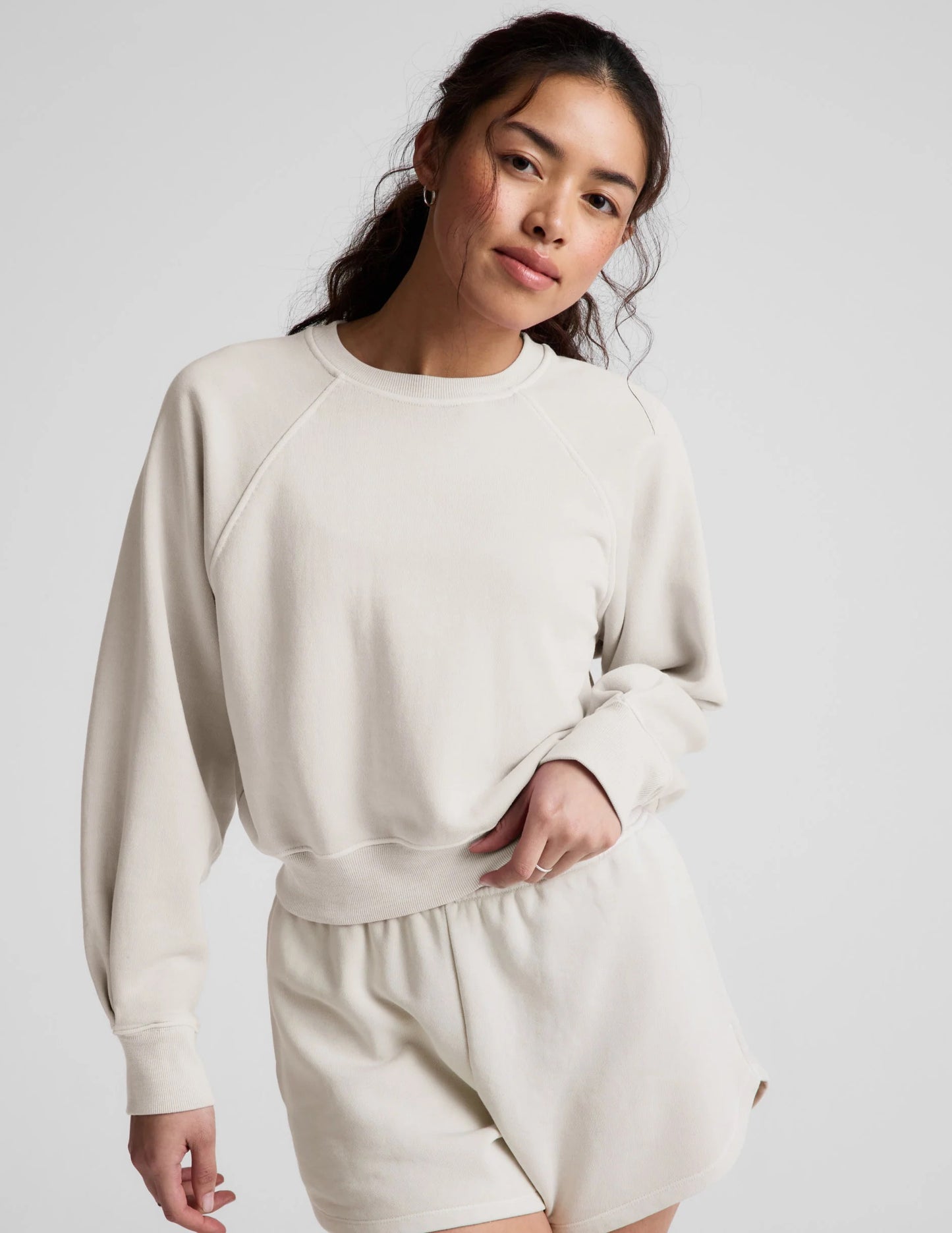 FADE OUT SWEATSHIRT washed vintage white