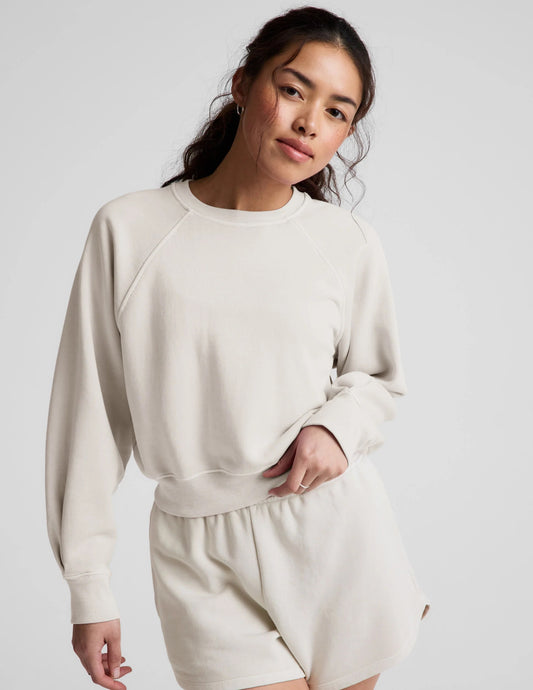 FADE OUT SWEATSHIRT washed vintage white