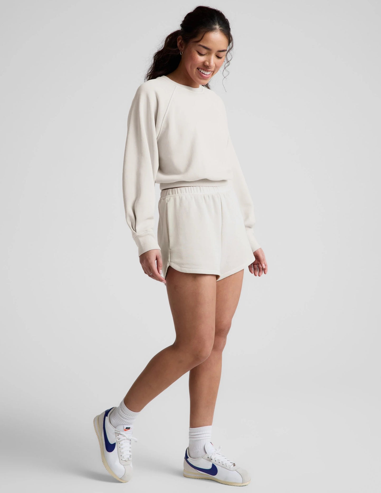 FADE OUT SWEATSHIRT washed vintage white