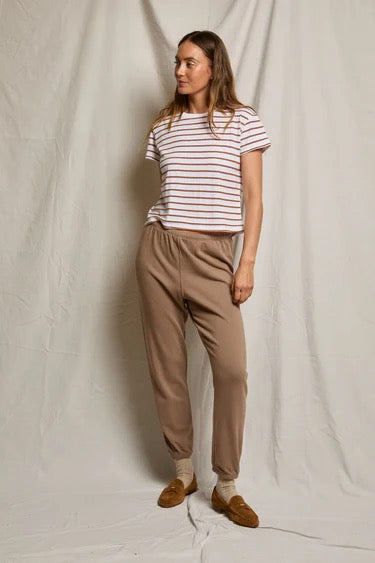JOHNNY FRENCH TERRY EASY SWEATPANT mocha