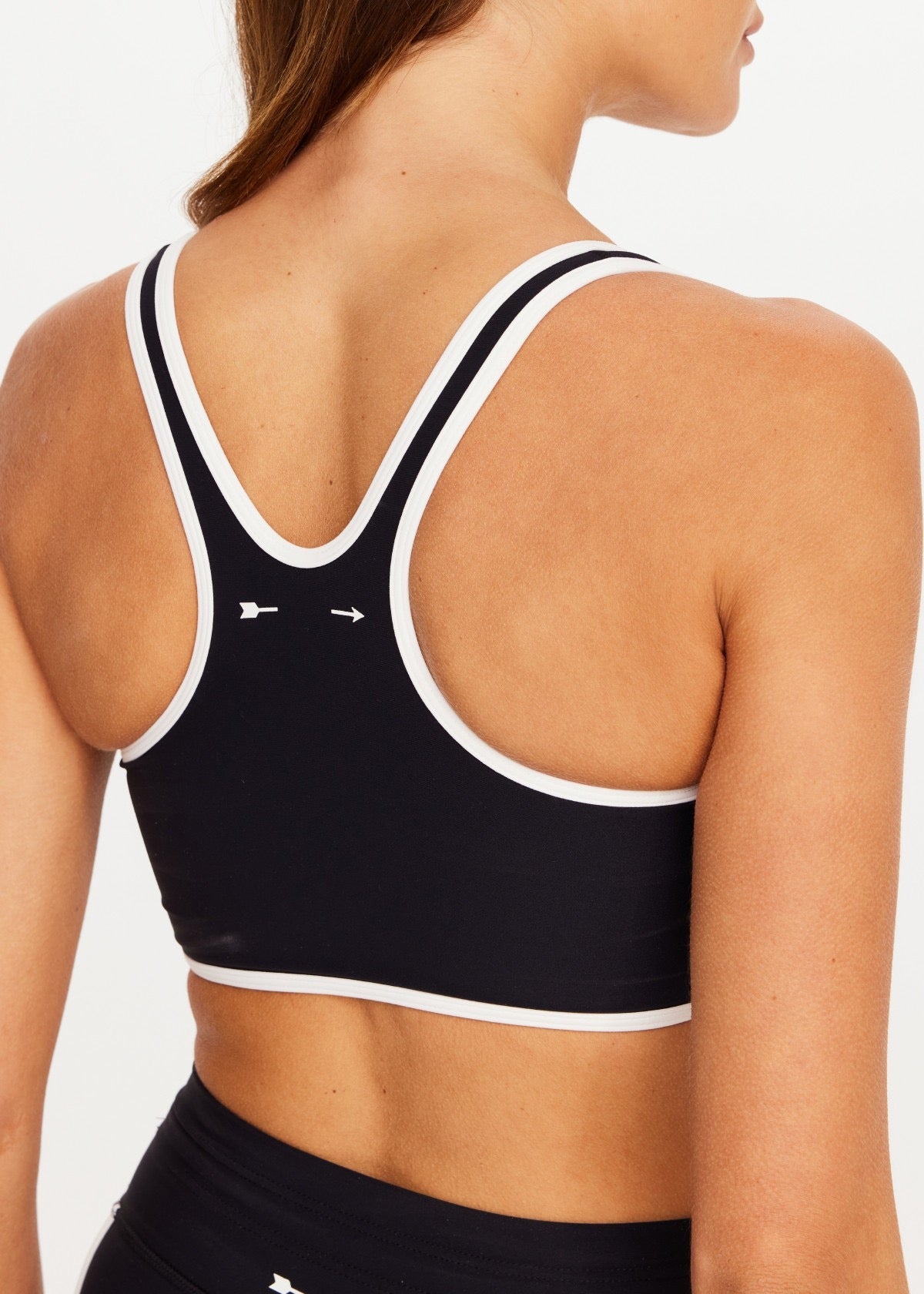 SOL JADE RACERBACK BRA black
